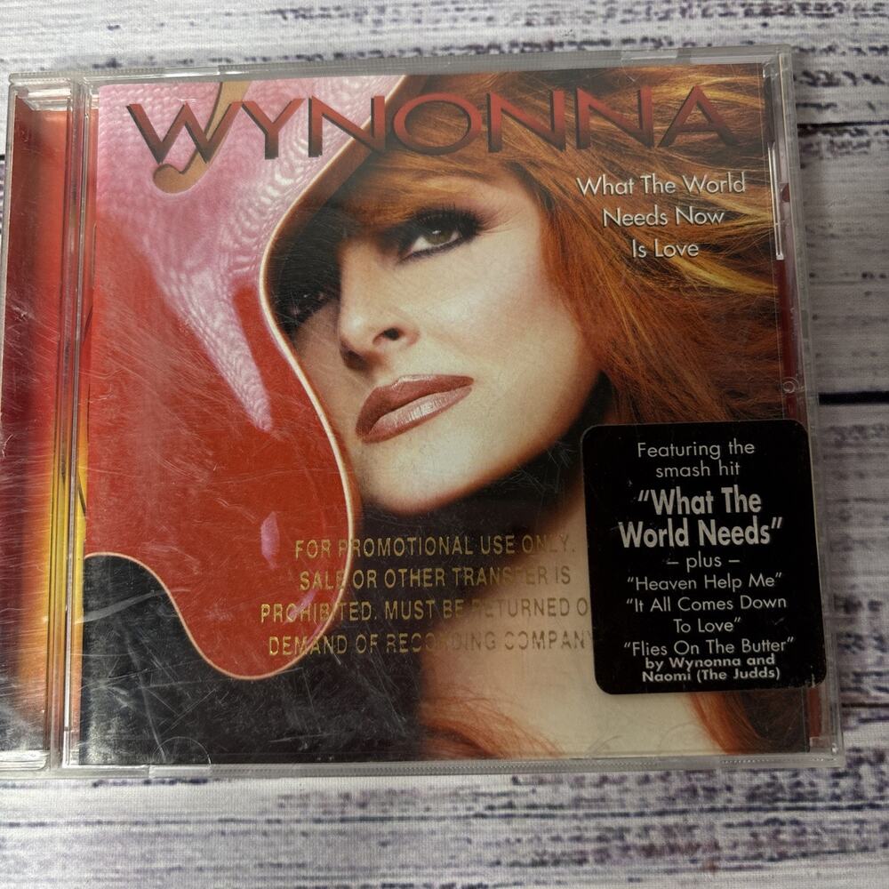 Wynonna Judd What The World Needs Now Is Love CD 2003 Country Pop Promo
